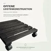 STOLMAK Pflanzenroller 30x30x8 cm Braun– Blumenuntersetzer Produktbild-Vorschau 8