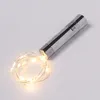 LED Lichterkette KORKEN - Flaschenverschluss - 15 warmweiße LED - 70cm - Timer - silber Produktbild-Vorschau