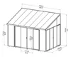 Palram - Canopia Aluminiowy zimny ogród zimowy Sanremo Podgląd zdjęcia produktu 9