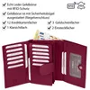 Portmonetka damska RFID, skórzana, na 12 kart, różowa Podgląd zdjęcia produktu 4