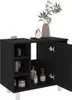 vidaXL Armadietto da bagno nero 60x32x53,5 cm Materiale a Anteprima dell’immagine prodotto 4