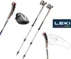A collection of Leki Nordic walking poles and accessories, presented on a white background. Produktbild-Vorschau