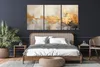 Leinwandbilder für das Wohnzimmer. Wanddekoration Goldene Produktbild-Vorschau 8