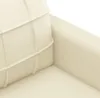 vidaXL 3-tlg. Sofagarnitur mit Kissen Creme Kunstleder Produktbild-Vorschau 6