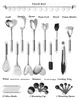 set di utensili da cucina in acciaio inox da 38 pezzi con Anteprima dell’immagine prodotto 2