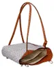 Sac à dos pour femmes, en cuir autruche, convertible, avec Voir les images du produit 6