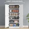 HOMCOM Armoire de cuisine buffet de salle à manger avec 4 Voir les images du produit 10