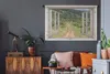 MuchoWow® Wandteppich Wandbehang Durchschauen - Zebra - Produktbild-Vorschau 5