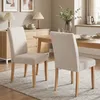 HOMCOM Eetkamerstoelen, set van 2, keukenstoel met Productafbeelding-voorbeeld 2
