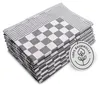6er Set Geschirrtücher, 65x65 cm, 100% Baumwolle, grau Produktbild-Vorschau 1