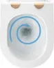 REA Wandhängende Toilettenschüssel Nfq Gold Edge Gold Produktbild-Vorschau 5