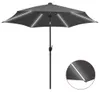 vidaXL Sonnenschirm mit LED-Beleuchtung und Alu-Mast 300 cm Produktbild-Vorschau 6