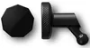 A black magnetic mount and a black octagonal disc are shown against a white background. Produktbild-Vorschau