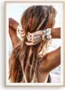 Gerahmtes Poster - Rahmen in heller Eiche - Haare Frau Produktbild-Vorschau 1