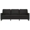 vidaXL 3-Sitzer-Sofa Schwarz 180 cm Samt Produktbild-Vorschau 3