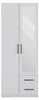 Topeshop ROMANA 80 BIEL L, Weiß, Garderobe, 5 Regale, 2 Produktbild-Vorschau 3