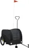 vidaXL Rimorchio per biciclette nero 45 kg ferro Anteprima dell’immagine prodotto 1
