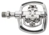 M-Wave Pedal Drag-T1 Klick Shimano SPD silber Produktbild-Vorschau 1