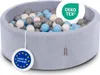 KiddyMoon Bällebad Kinder Schaumstoff Mit Bälle Für Baby ab Produktbild-Vorschau 1