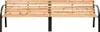 vidaXL Doppel-Gartenbank 225 cm Massivholz Tanne Produktbild-Vorschau 1