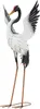 XXL Storch 82cm Metall Vogelfigur Teichfigur Haus Garten Produktbild-Vorschau 1