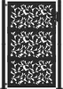 A black metal garden gate with a leaf pattern. Náhled obrázku produktu