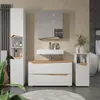 Meuble sous vasque simple Vicco Marelle Blanc/Chêne Artisan Voir les images du produit 7
