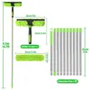 Fensterreiniger Fensterwischer Teleskop 4.5m, 2 in 1 Profi Produktbild-Vorschau 2