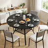 BEALIFE Runder Esstisch 120 cm Ø | Für Esszimmer, Balkon & Produktbild-Vorschau 7