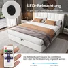 Łóżko tapicerowane 180 x 200 cm z hydraulicznym pojemnikiem Podgląd zdjęcia produktu 8