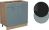 Küchenunterschrank Vicco R-Line Blau-Grau 80 cm ohne Produktbild-Vorschau 5