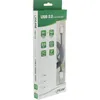 InLine USB 2.0 Spiralkabel, USB-C ST an A ST, schwarz/Alu, Produktbild-Vorschau 5