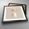 Gerahmtes Poster - Schwarzer Rahmen - Minimalismus Frau Produktbild-Vorschau 3