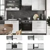 Küchenzeile Vicco Fame-Line Weiß Hochglanz/Anthrazit 235 cm Produktbild-Vorschau 4