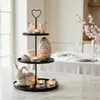 Etagere Paris schwarz 48x30 rund Metall 3 Schichten Produktbild-Vorschau 3