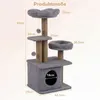 Tiragraffi COSTWAY, 96 cm, tiragraffi con cuccia, Anteprima dell’immagine prodotto 2
