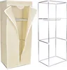 Textile Kleiderschrank "Fela" mit Regal - Beige Produktbild-Vorschau 7