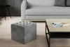 Hocker Neville rosa aus Matt Samt, würfelförmig, 40x40x41 Produktbild-Vorschau 4