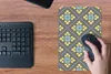 MuchoWow® Mauspad Mousepad Design - Kariert - Blumen - Grau Produktbild-Vorschau 5