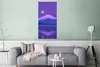 MuchoWow® Poster Mond - Berg - Lila 60x120 cm - Wandschmuck Produktbild-Vorschau 5