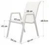 Zestaw mebli ogrodowych balkon stół stolik 2x krzesła Podgląd zdjęcia produktu 3