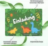12 Einladungskarten inkl. Umschläge "Dino Party" Produktbild-Vorschau 3