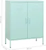 vidaXL Lagerschrank Minzgrün 80x35x101,5 cm Stahl Produktbild-Vorschau 7