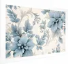 Posterpapier Poster - Turquoise Ornamental Retro Flowers Produktbild-Vorschau 1