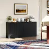 Credenza contenitore 60x30x70 cm con frontale a pieghe e Anteprima dell’immagine prodotto 6