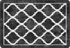 vidaXL Teppich Waschbar Schwarz und Weiß 160x230 cm Produktbild-Vorschau 1