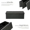 Tabouret avec rangement pliable en polyester 110 x 38 x 38 Voir les images du produit 3