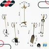 KOTARBAU® 4-częściowy zestaw kominkowy Zestaw kominkowy w Podgląd zdjęcia produktu 3