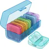 WELLGRO Tablettenbox für 7 Tage - Pillendose je 2 Fächer Produktbild-Vorschau 1
