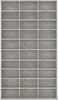 vidaXL Skříňka na CD Betonová šedá 102x16x177,5 cm Dřevěný Náhled obrázku produktu 3